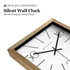Wooden Wall Clock with 10–30–50 Contemporary Numeric Design