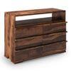 Ohio Solid Wood Chest of 6 Drawers in Teak Finish