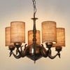 Devansh Gold Wall Mounted Lamp With Off-White Cotton Shade
