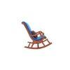Amery Solid Wood Rocking Chair in Blue Colour