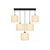 Devansh Solid Wood Electric Wall Light in Brown Colour with Orange Shade Count of 1 Light