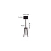 Fiona Black Cotton Shade Floor Lamp