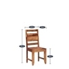 Delmonico 4 Seater Dining Set In Warm Walnut Finish