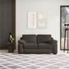 Esquel Premium 2 Seater Fabric Sofa in Stone Grey Velvet Colour