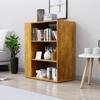 Hexa Engineered Wood Bookshelf Multipurpose Storage Rack in Giant Wood Colour