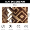 Luxe Home Bath Mat Macau Diamond (40x60 cm, Chocolate) (Pack of 1)