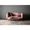 Scandinavian Skoda Two Seater Sofa Natural Wood Finish