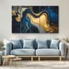 The Castle Decor Marble Abstract Wall Art Set of 5 Wooden Framed  Painting 27x48 Inch Style 1