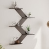 BLUEWUD Astrella Engineered Wood Wall Mount Decorative Shelf, Display Rack (Wenge)