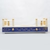 D'Dass White Mdf and Sheesham Wooden Temple For Pooja
