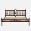 Nilaya Sheesham Wood King Size Non Storage Bed in Provincial Teak Finish
