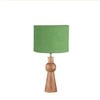 Devansh Green Jute  Table Lamp With  Wood Natural Base (7X18.25 Inches)-17