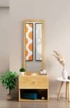 Hexa Red Engineered Wood Dressing Table in Giant Wood Colour