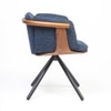 Toliver Engineered Wood Dining Chair in Blue Colour