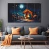 The Castle Decor Jesus Baby Birth Wall Art Set of 5 Digital Painting 27x48 Inch