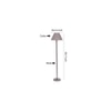 Deance Grey Cotton Shade Floor Lamp