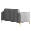 Josbert Velvet 2 Seater Sofa In Grey Colour