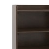 Cove Solid Wood Tall Bedside Table in Dark Chestnut Finish