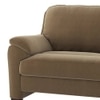 Farina Luxe 1 Seater Fabric Sofa in Fawn Velvet Colour