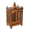 Lidi Sheesham Wood  Prayer Unit in Teak Finish