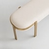 Roma Aureline Metal Bench in Grey Finish