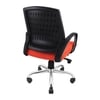 Smart Ergonomic Chair With Breathable Orange Mesh Fabric