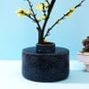 Blue Arabic Artwork Ceramic Vase
