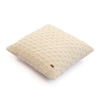 Kelly Knit Natural Cotton Knitted Cushion Cover 16X16 Inches