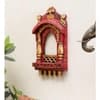 Desert Art Wooden Jharokha Wall Frame 12 Inch in Pink Colour