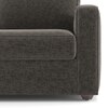 Apollo Compact Sofa (Colour : Smoke, Cushion : Hard, Back Type : Regular, Seating Capacity : Left Aligned 3 Seater + Left Aligned Chaise + Ottoman)