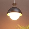 Eliante Metal Hanging Lights Mild Steel & Glass Material Antique, Black & White Finish