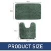 Luxe Home Polyester Newman Contour Bath Mat Set of 2 (Seige 45x75 cm & 40x45)