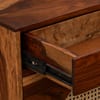 Shri Art Solid Wood Shoe Rack with Cane