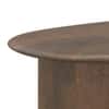 Zen Asymmetric Solid Wood 6 Seater Dining Table in Danish Walnut Finish