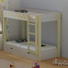 Play Date Single Size Bunk Bed in Construction Theme