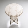 Aurum Metal Side Table in Gold Colour