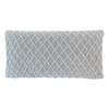 Crest Light Grey Decorative Cushion Cover 12X20 Inches