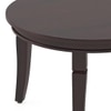 Florence Oval Solid Wood Coffee Table In Mahogany Finish