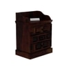 Woodway Solid Wood Bedside Table in Walnut Finish