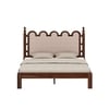Heritage Solid Wood Queen Size Bed Non Storage in Provincial Teak Finish