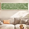 Botanical Boho Leaf Canvas Wall Art 12 x 46 Inch