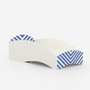Loopy Loop Toddler Bed in White and Blue Stripes