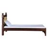 Rapipa Solid Wood Single  Size Bed Without Storage (Provincial Teak Finish)