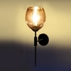 Devansh Metal Electric Wall Light in black Colour with Lavender Shade Count of 1 Light