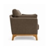 Lorentz Boucle Fabric Lounge Chair in Brown Colour