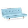Zehnloch 3 Seater Click Clack Sofa cum Bed In Glacier Blue Colour