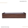 Maverick Engineered Wood Single Size Bed Without Head Board in Columbian Walnut Finish