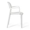 Kepler Brooks Vola Cafeteria Dining Chair in White Colour