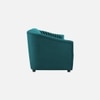 Camro Fabric Sofa (Teal Blue)