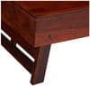 Bradford Sheesham Wood Contemporary Square Foldable Coffee Table In Honey Finish